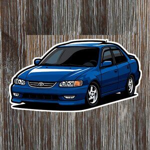 TOYOTA COROLLA 8th generation 1998-2002 Vinyl Sticker